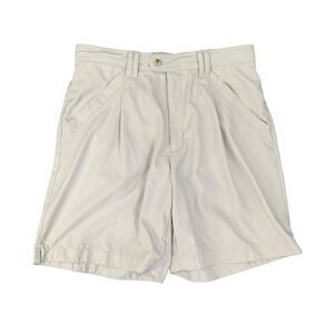 Columbia Shorts Womens 12 Khaki High Waisted Pleated Zip Fly Outdoor Chino